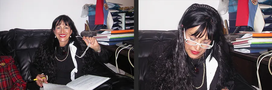 Dr Vesna Marinković-Micić — originalni upis u Knjizi utisaka Radio Integrala