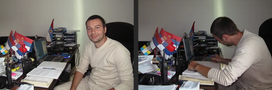 Marko Leđanski — originalni upis u Knjizi utisaka Radio Integrala