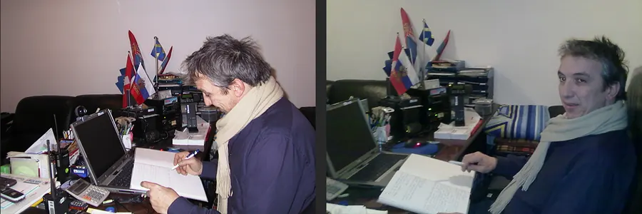 Fabio Fioretti — originalni upis u Knjizi utisaka Radio Integrala